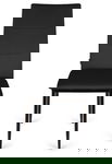 Krzesła tapicerowane Zestaw 4 VALVA DUO BLACK VELVET
